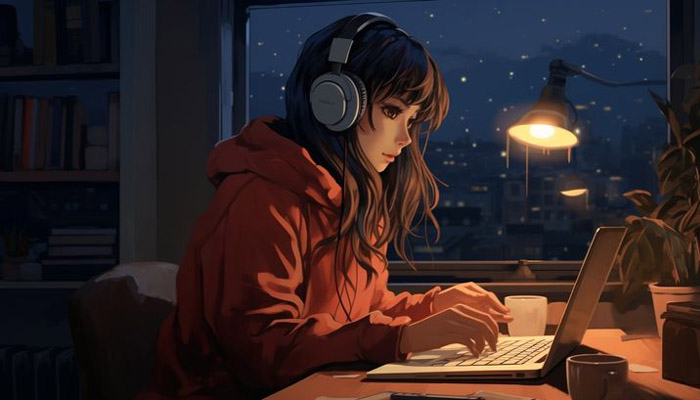 Avatar ảnh góc học tập chill