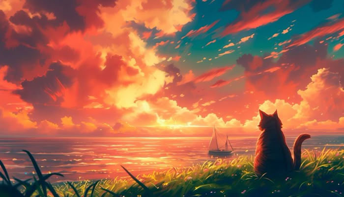 Avatar chill bầu trời