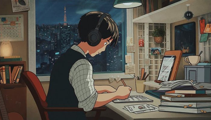 Avatar ảnh góc học tập chill