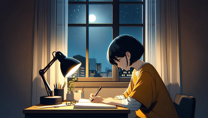 Avatar ảnh góc học tập chill