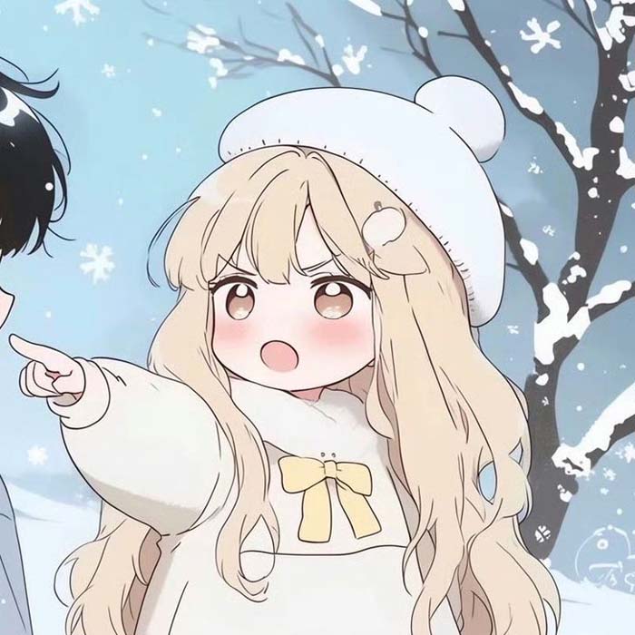 Avatar đôi cute chibi