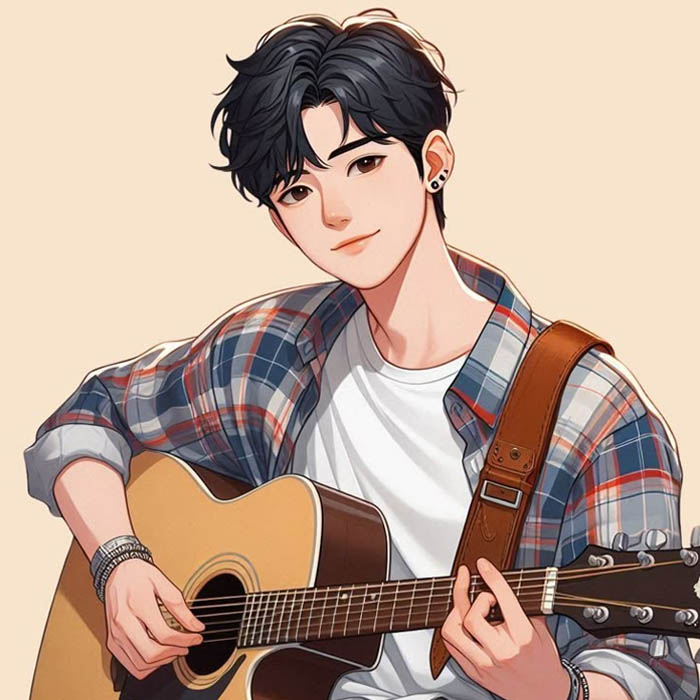 Avt anime nam được thiết kế sắc nét, phù hợp với nhiều đối tượng