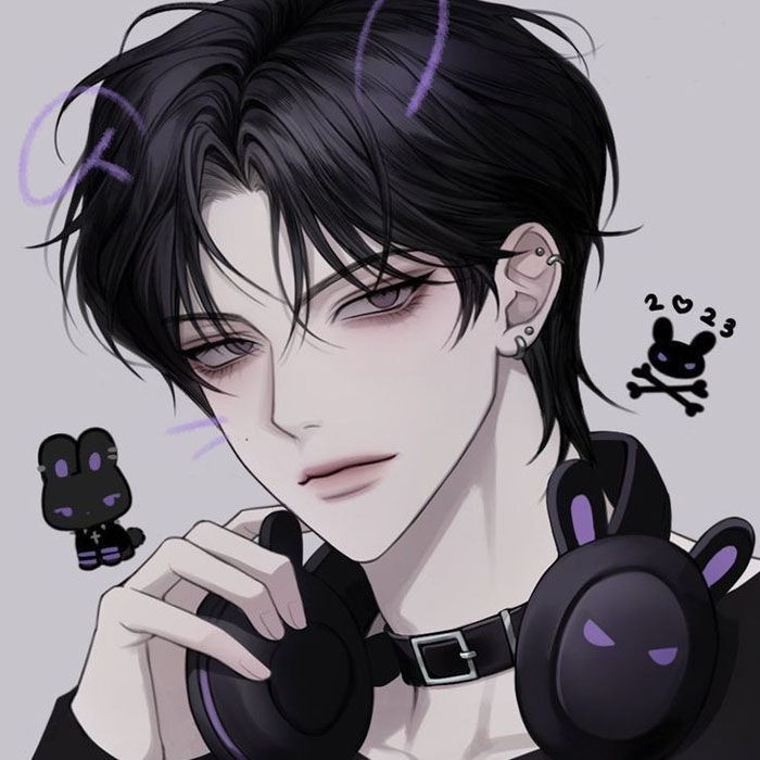 Avatar anime nam ngầu