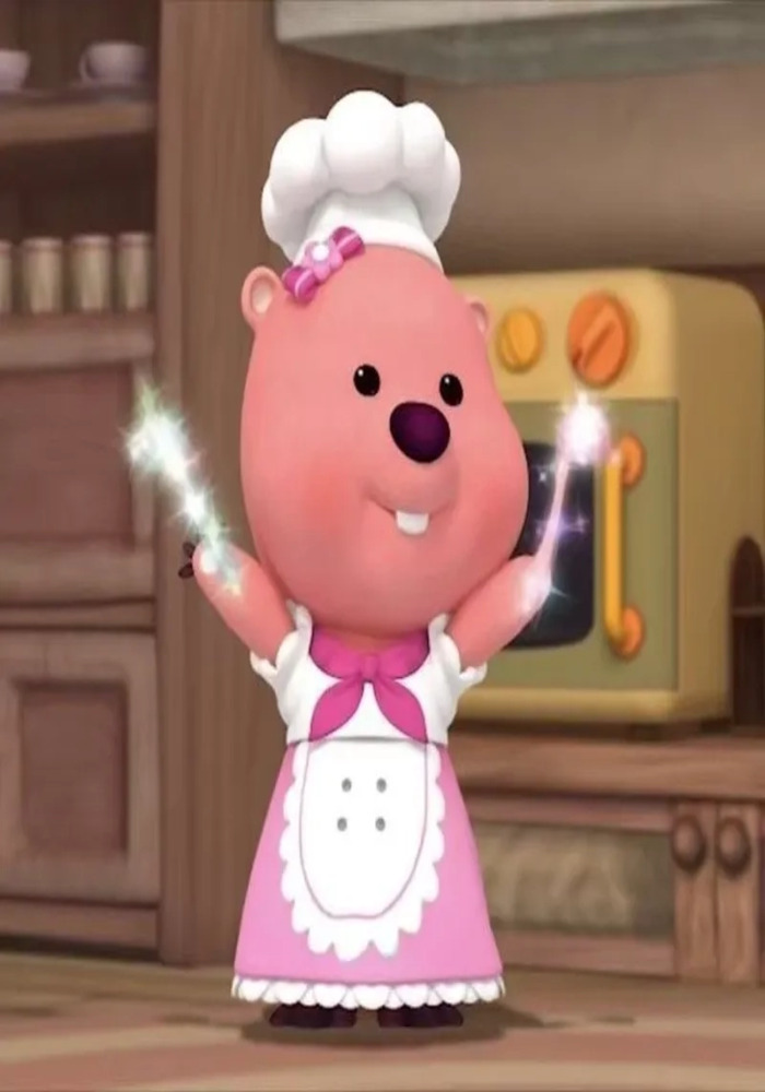 Loopy Hóa Gấu Hồng Ảnh Siêu Cute Và Ngọt Ngào