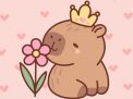 Những mẫu avatar capybara phù hợp với bạn nữ thích sự ngọt ngào