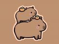 Avatar capybara "chèo đầu cưỡi cổ" đầy hài hước