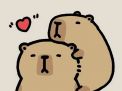 Thể hiện tình cảm với người thương bằng avatar capybara đôi