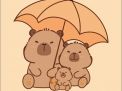 Hay avatar capybara với ba thành viên siêu đáng yêu