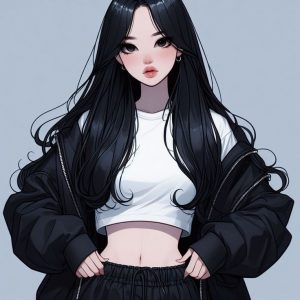 Avatar chibi nữ ngầu